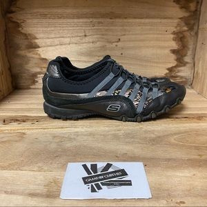 Skechers all out sport comfort black sneaker shoes